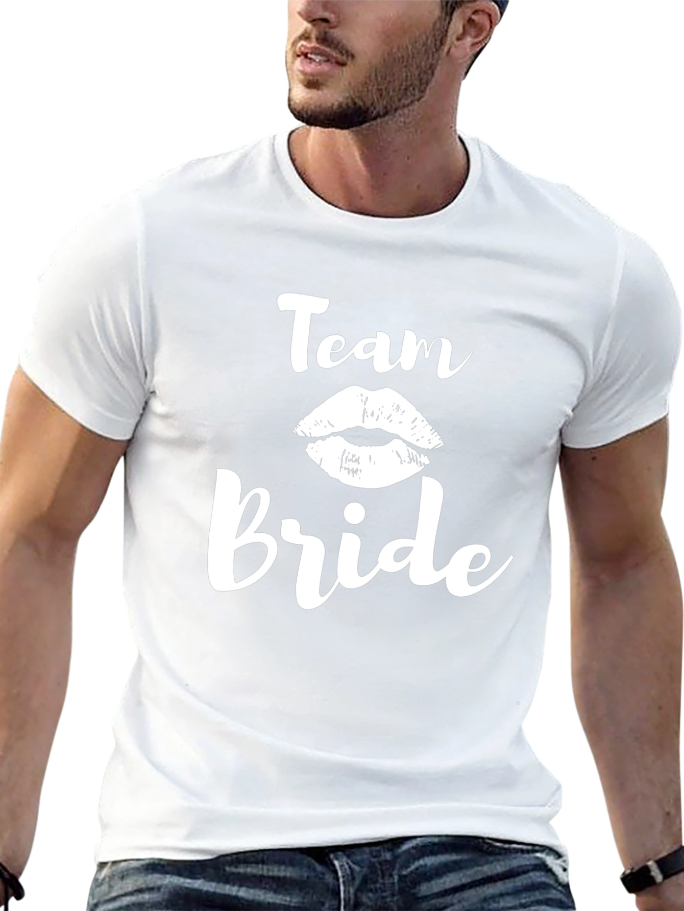 Team Bride T-Shirt - Black Bridal Party Tee