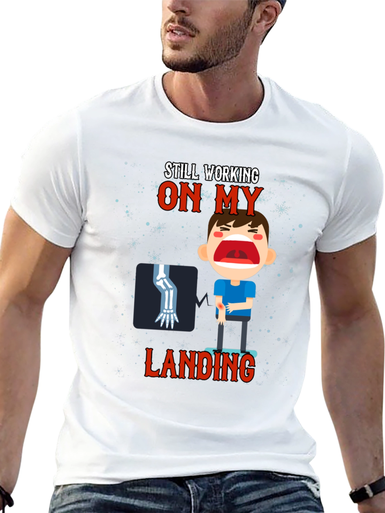 Still Working On My Landing Graphic Tee