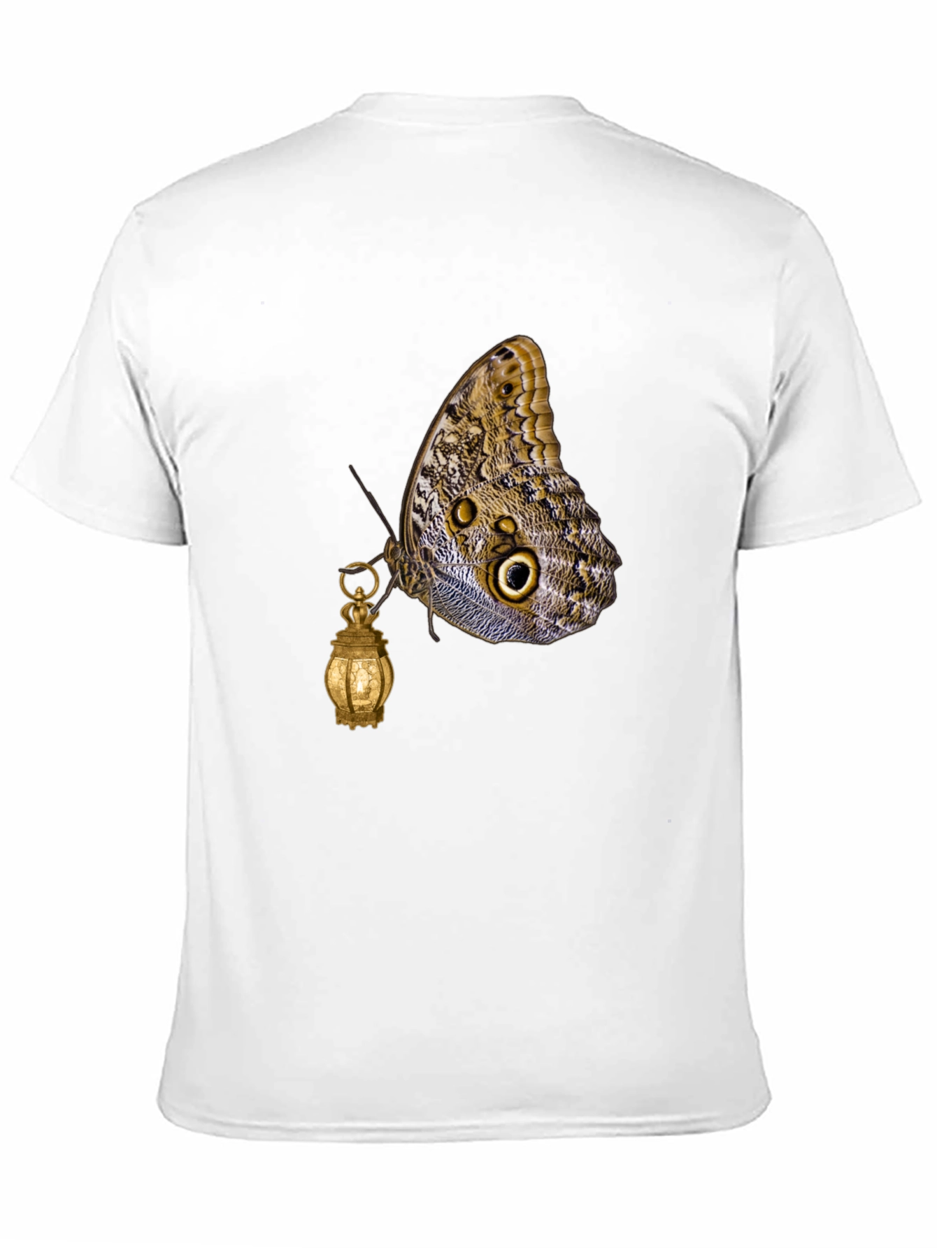 Butterfly Lantern Graphic Tee - Unique Design