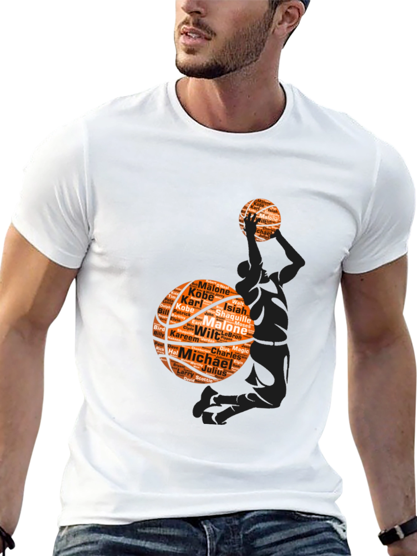 Basketball Legends Graphic Tee - Black