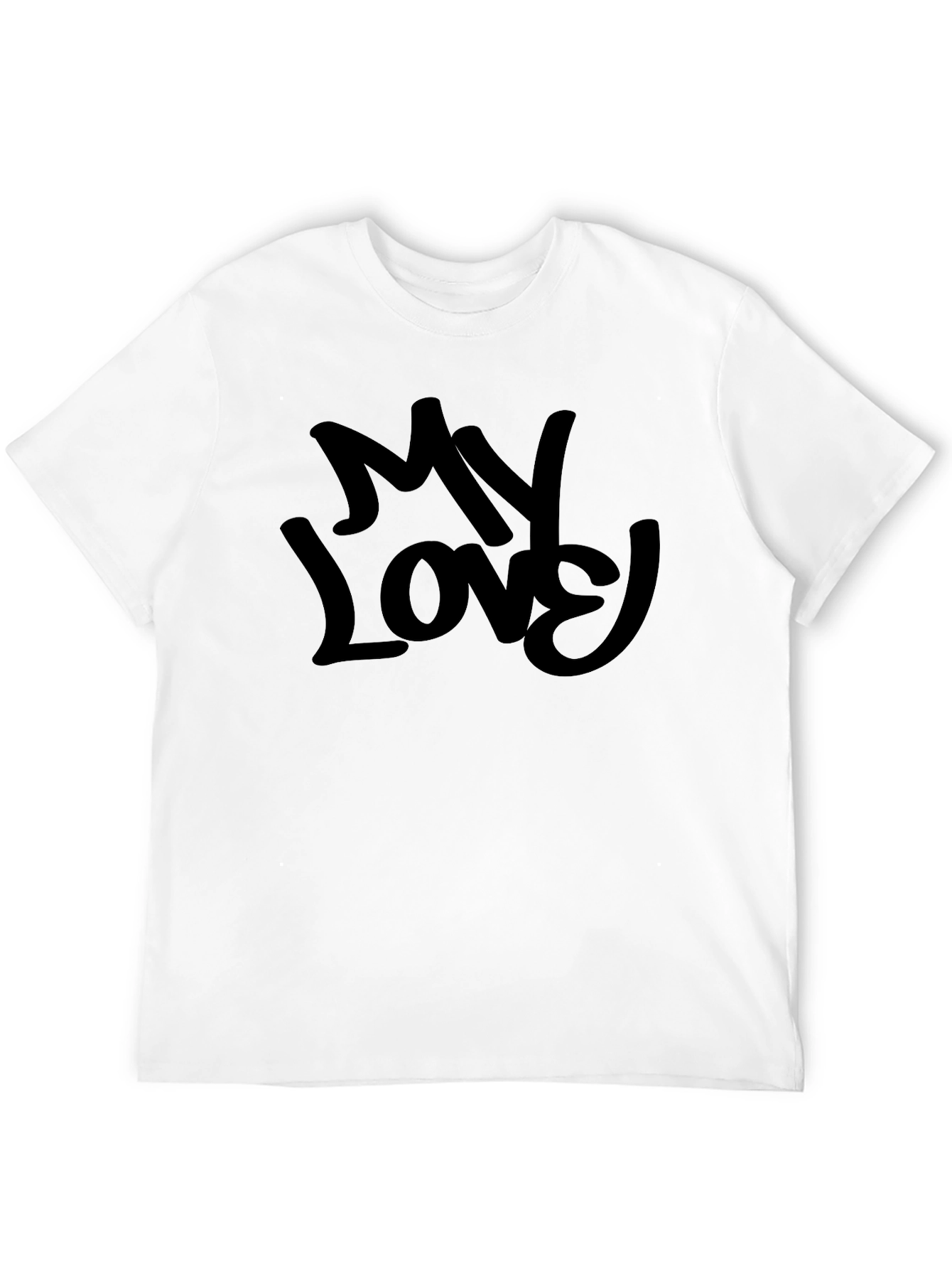 My Love Black Graphic Tee