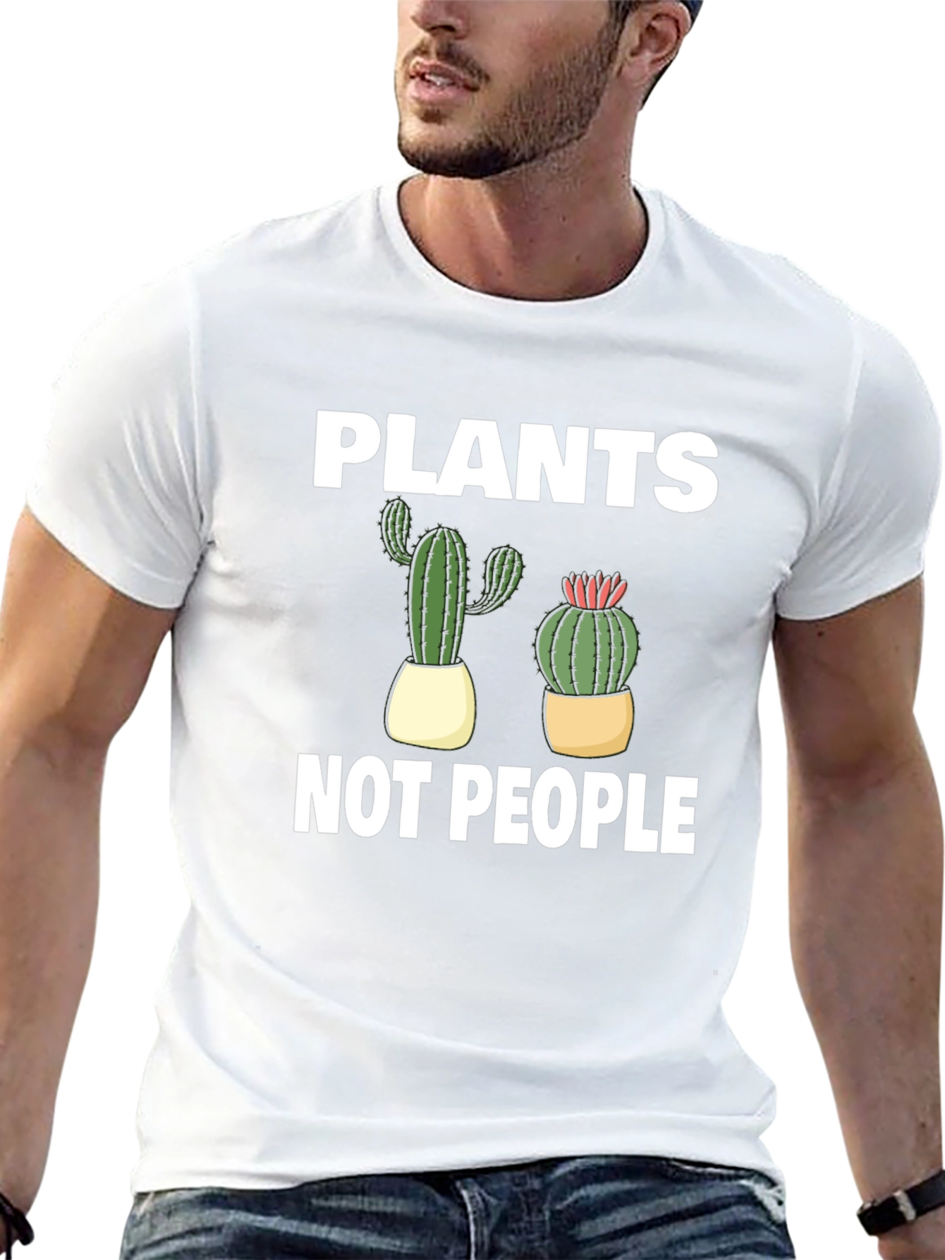Plants Not People Graphic T-Shirt