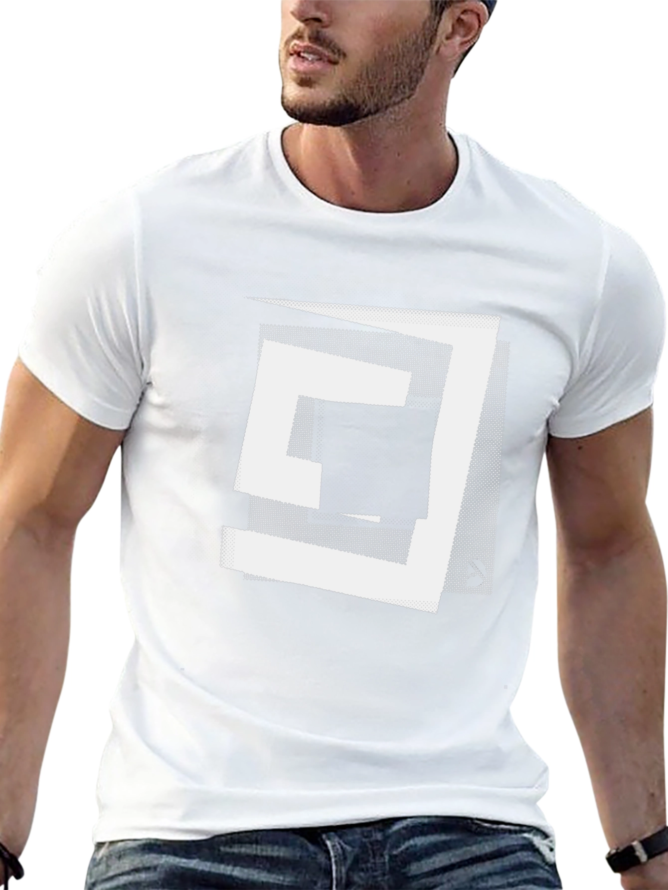 Abstract Graphic Black T-Shirt - Modern Art Tee
