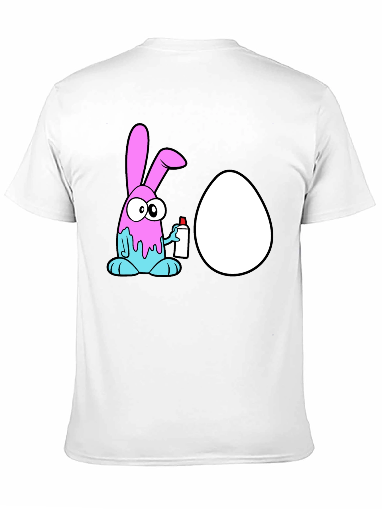 Fun Easter Bunny Spraying Egg T-Shirt