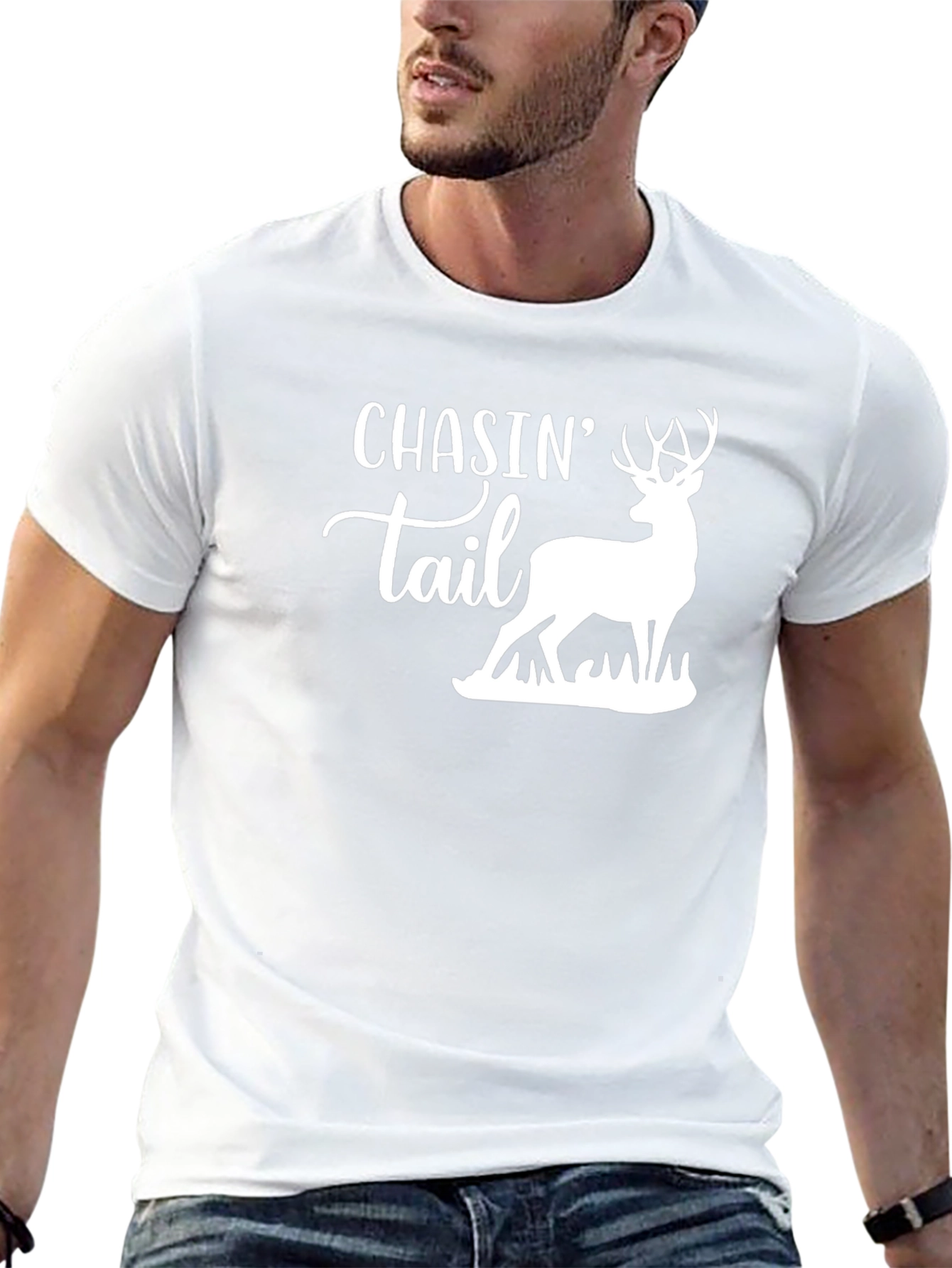 Chasin Tail Deer Graphic Tee - Black