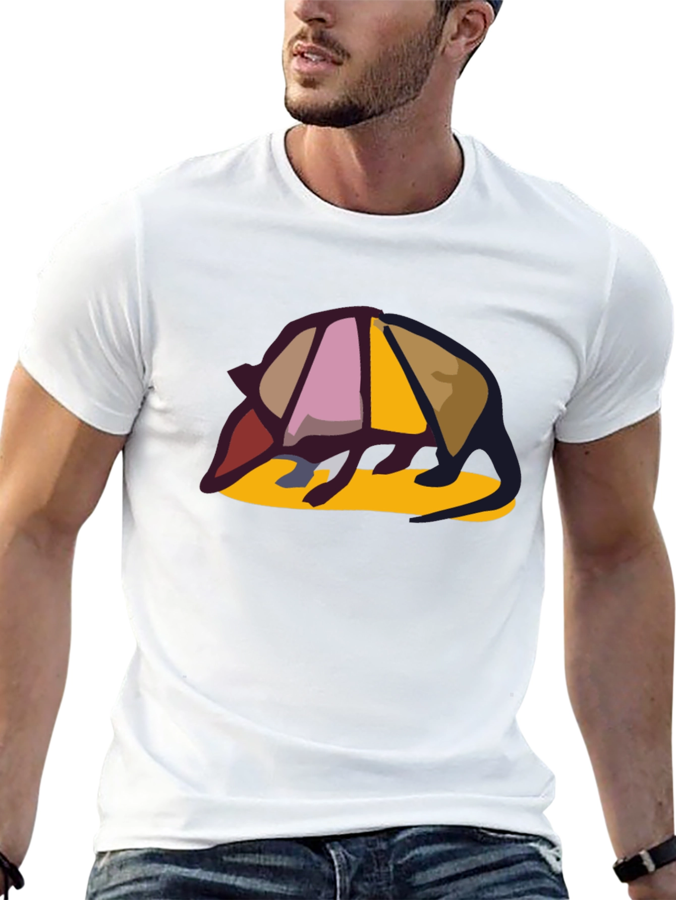 Armadillo Graphic Tee - Unique Design Casual Style
