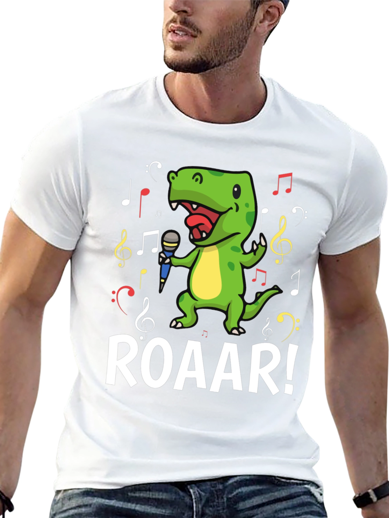 Dino Singer T-Shirt - Roar!