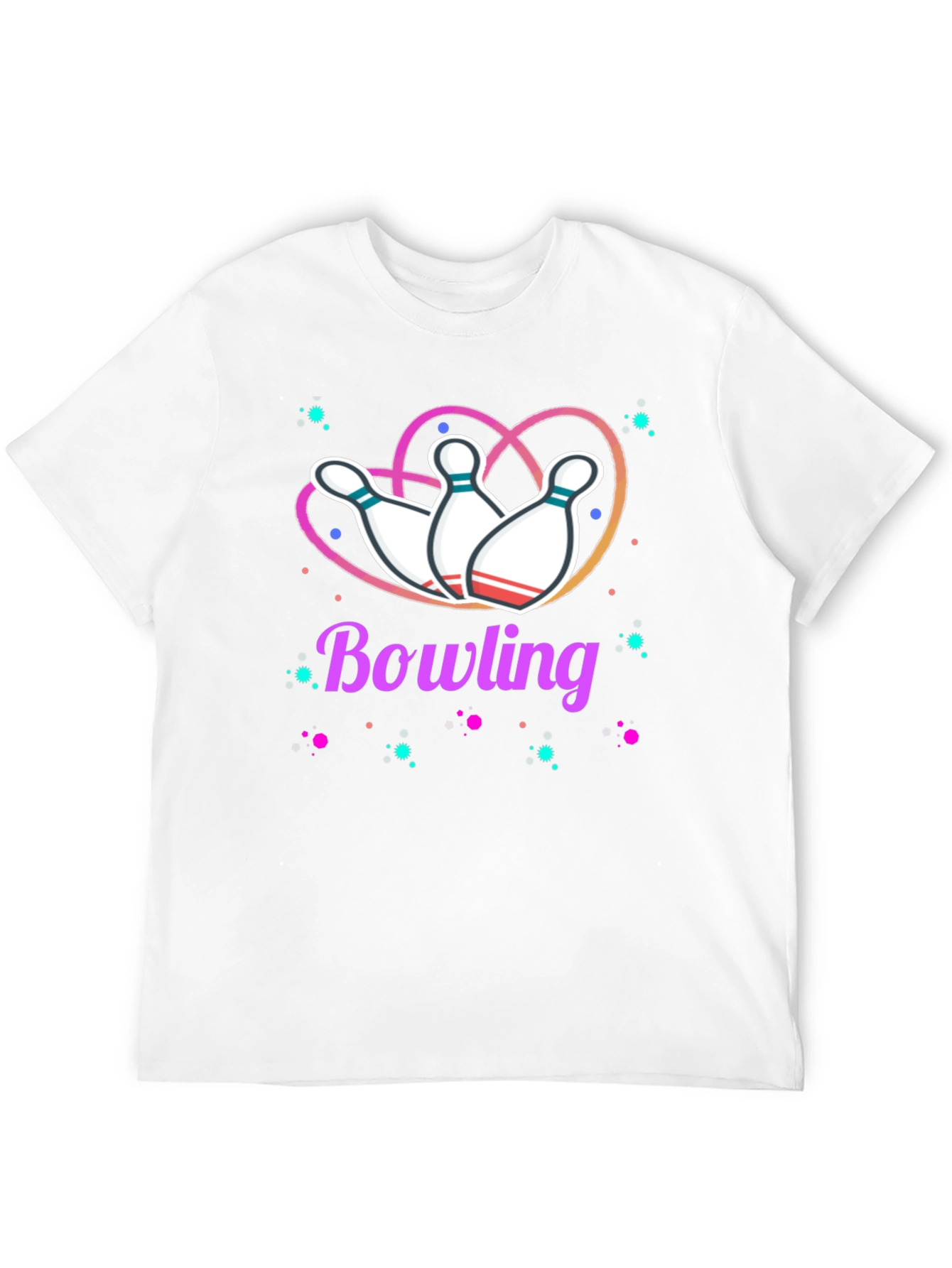 Bowling Heart T-Shirt - Perfect for Bowling Enthusiasts