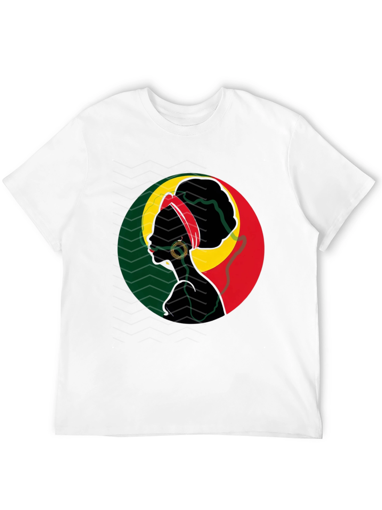 Rasta Woman T-Shirt - Black Cotton Tee