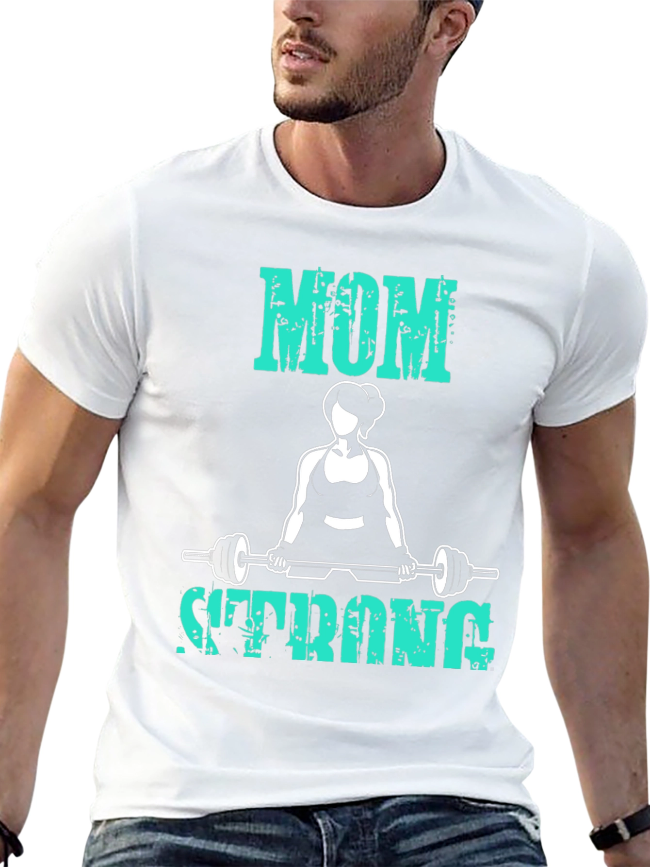 Mom Strong T-Shirt - Fitness Workout Tee