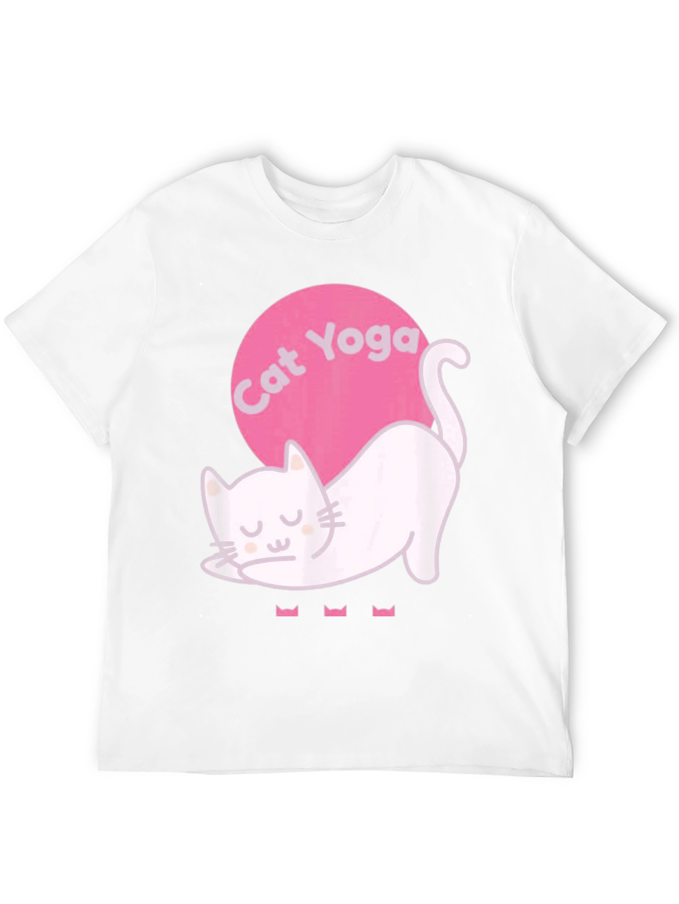 Cat Yoga Graphic Tee - Relaxed Fit