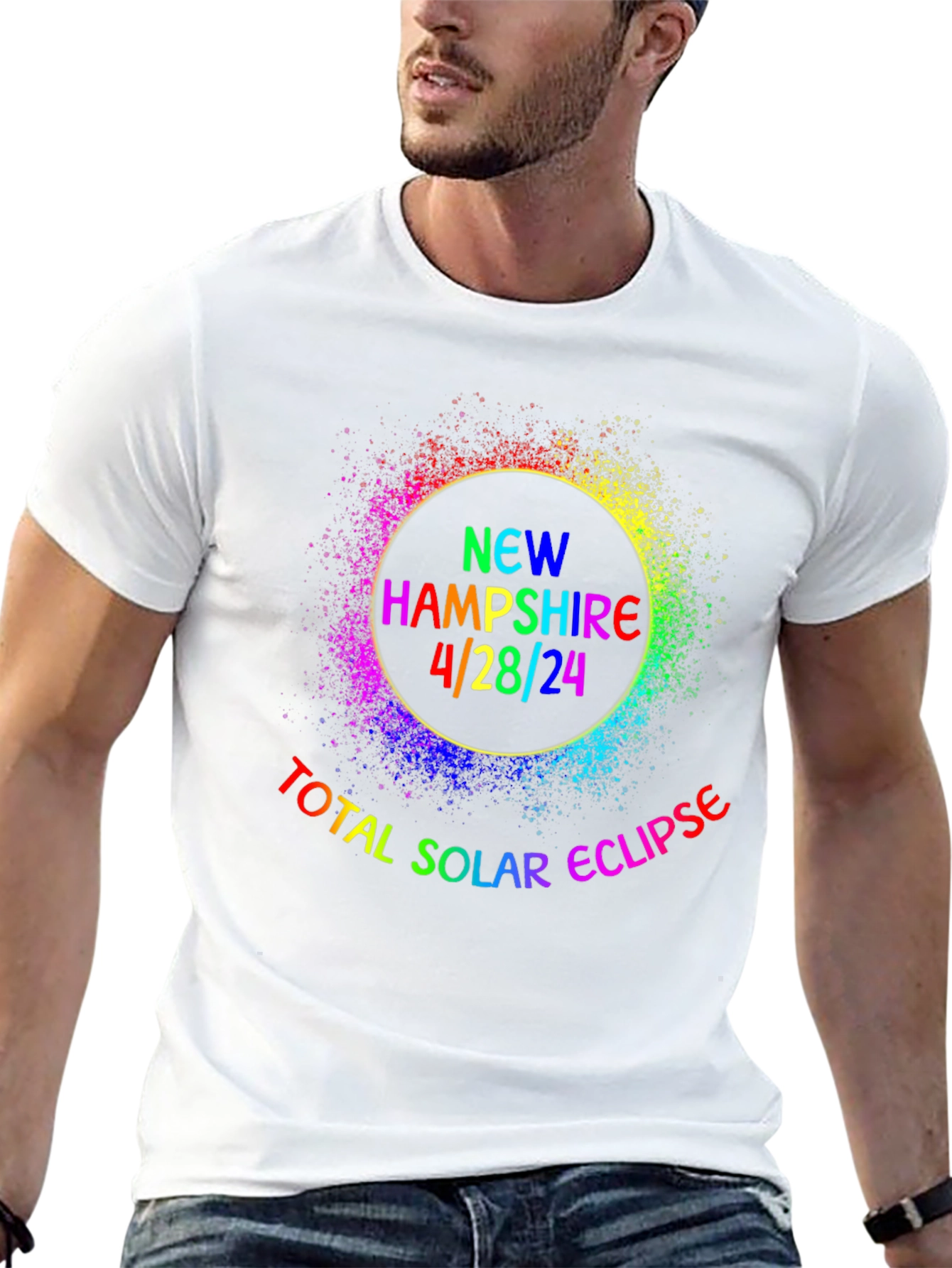 New Hampshire 4/28/24 Total Solar Eclipse T-Shirt
