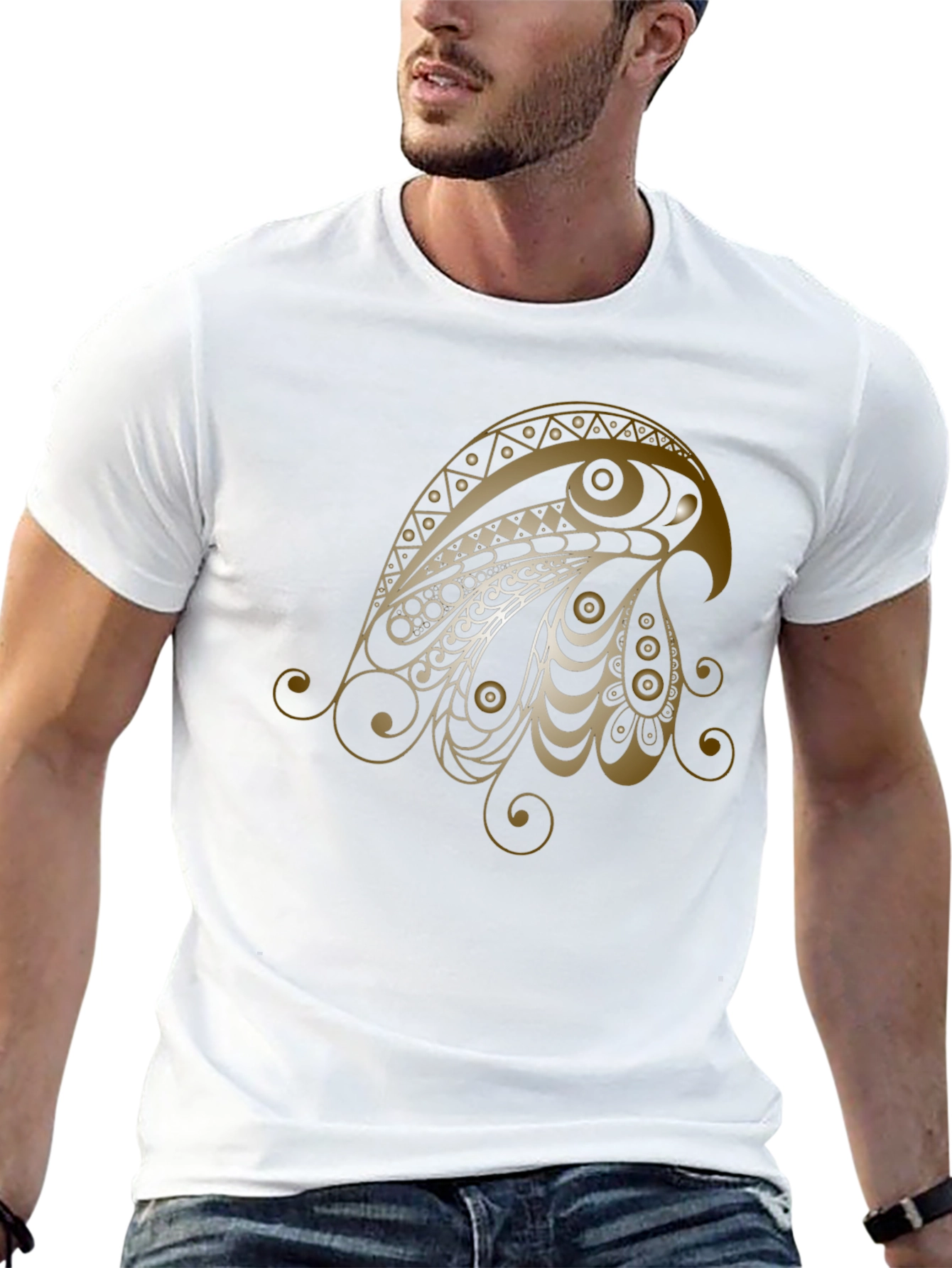 Eagle Art T-Shirt - Black Graphic Tee