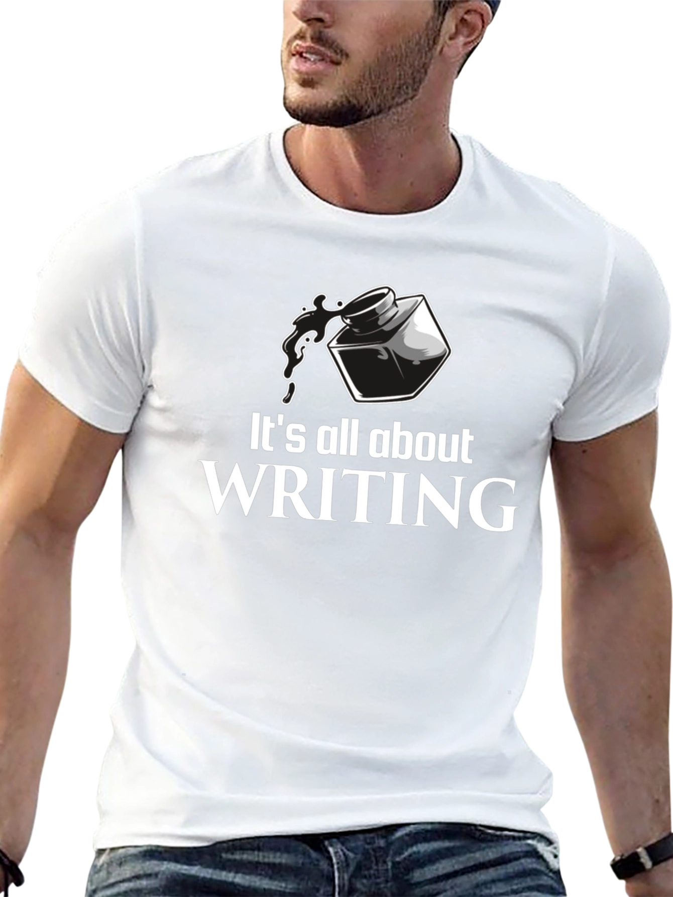 Writing T-Shirt - Ink Bottle Writers Tee
