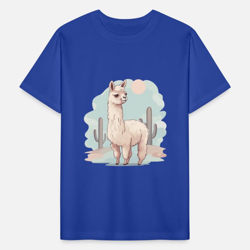 Llama in the Desert Sunset
