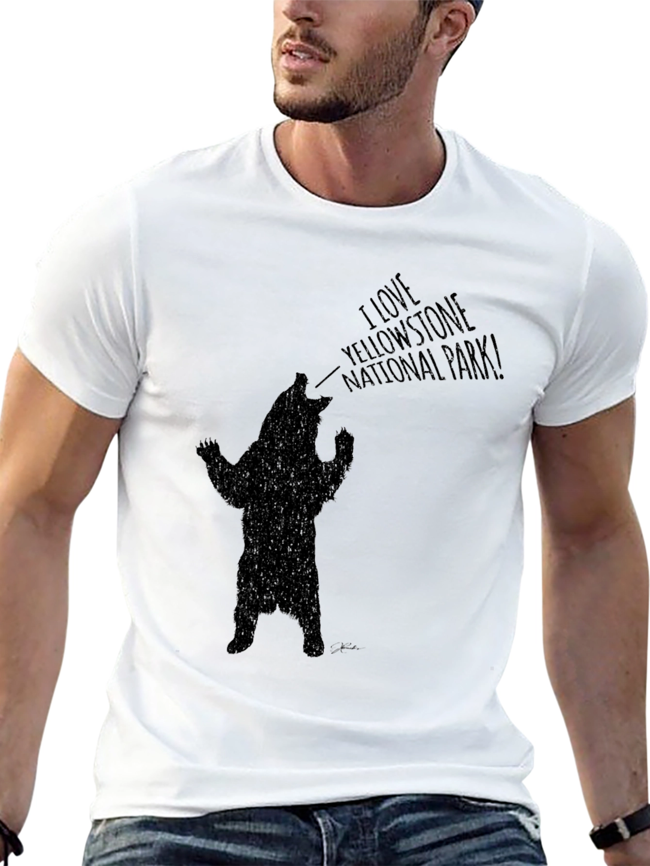 Yellowstone Bear Graphic T-Shirt