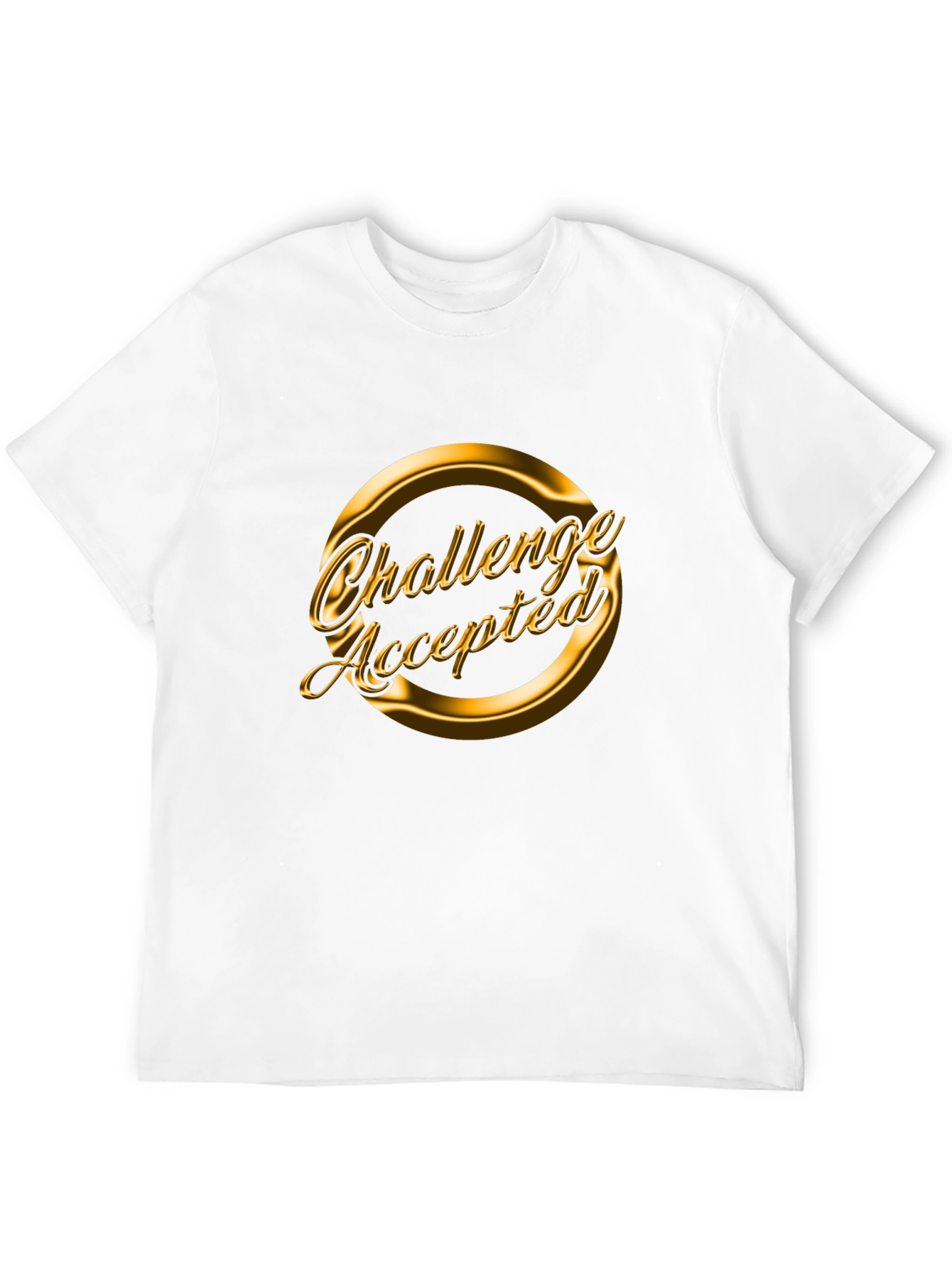 Challenge Accepted Black Graphic Tee