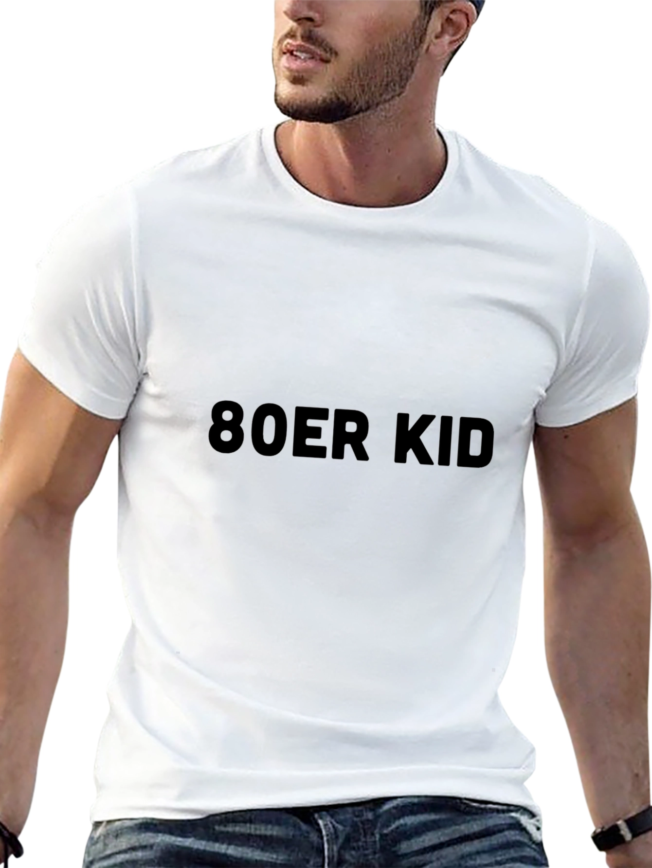 80er Kid Black Tee - Retro Style!
