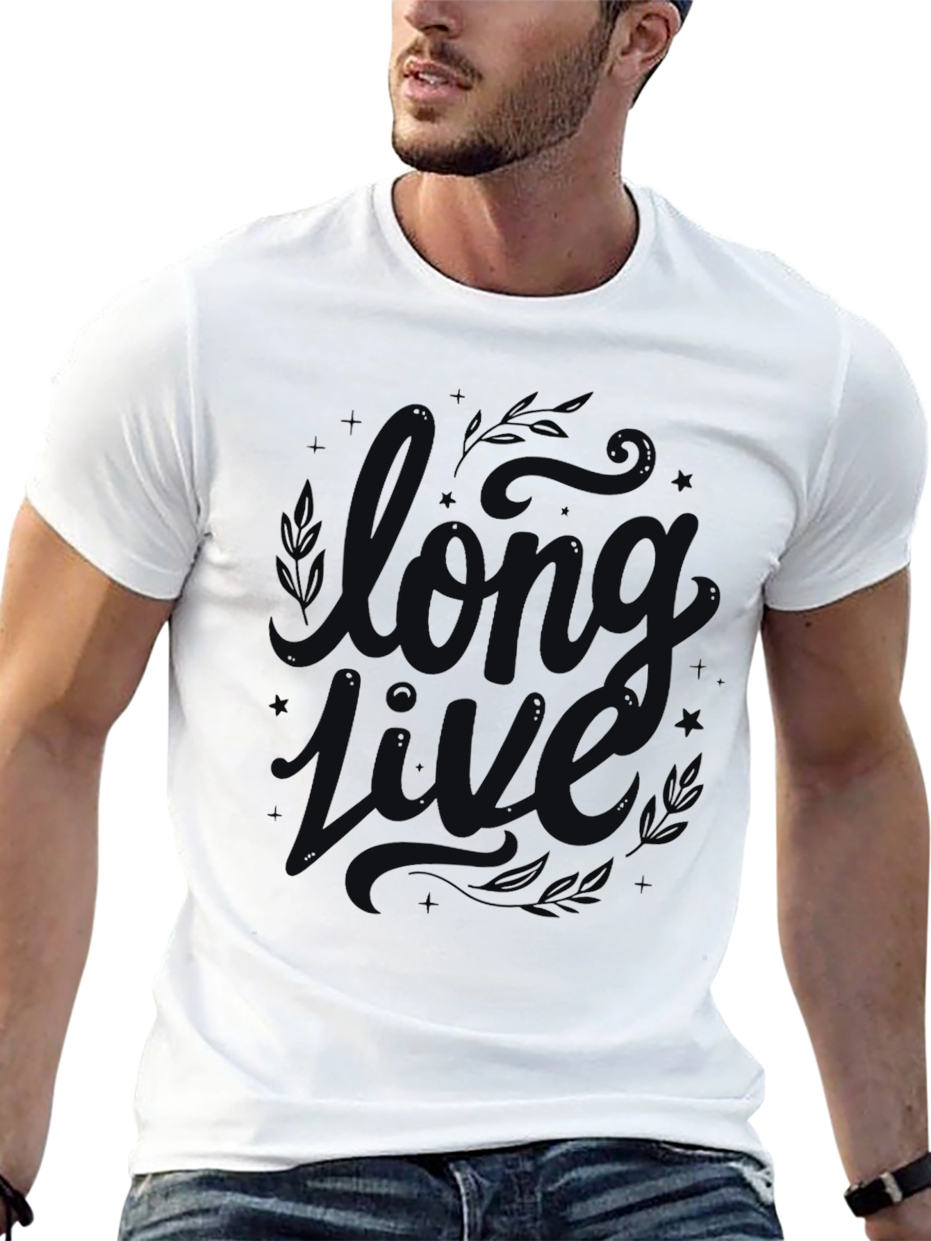 Long Live Graphic T-Shirt - Stylish Mens Tee