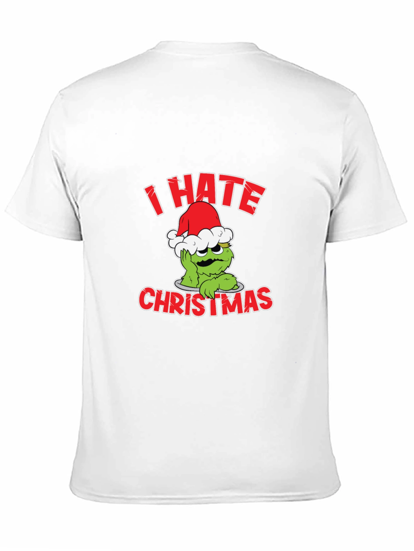 I Hate Christmas T-Shirt Grinch Design Black