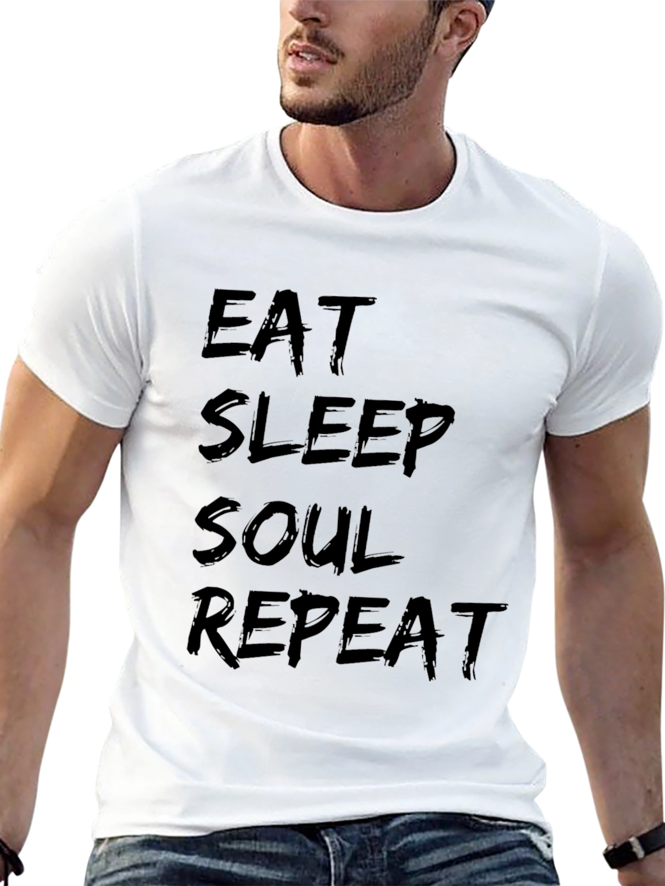 Eat Sleep Soul Repeat Black T-Shirt
