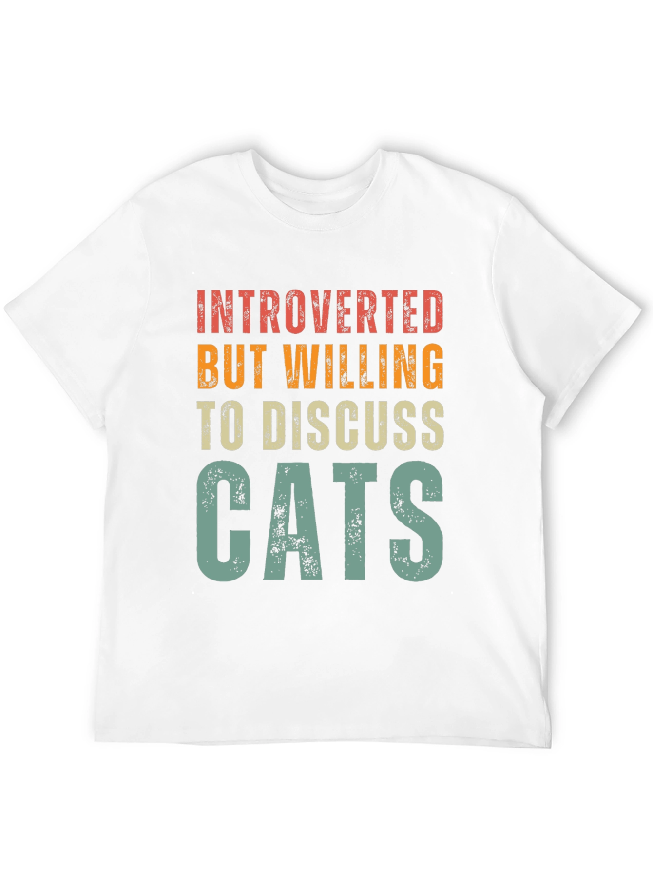 Introverted Cat Lover Graphic Tee