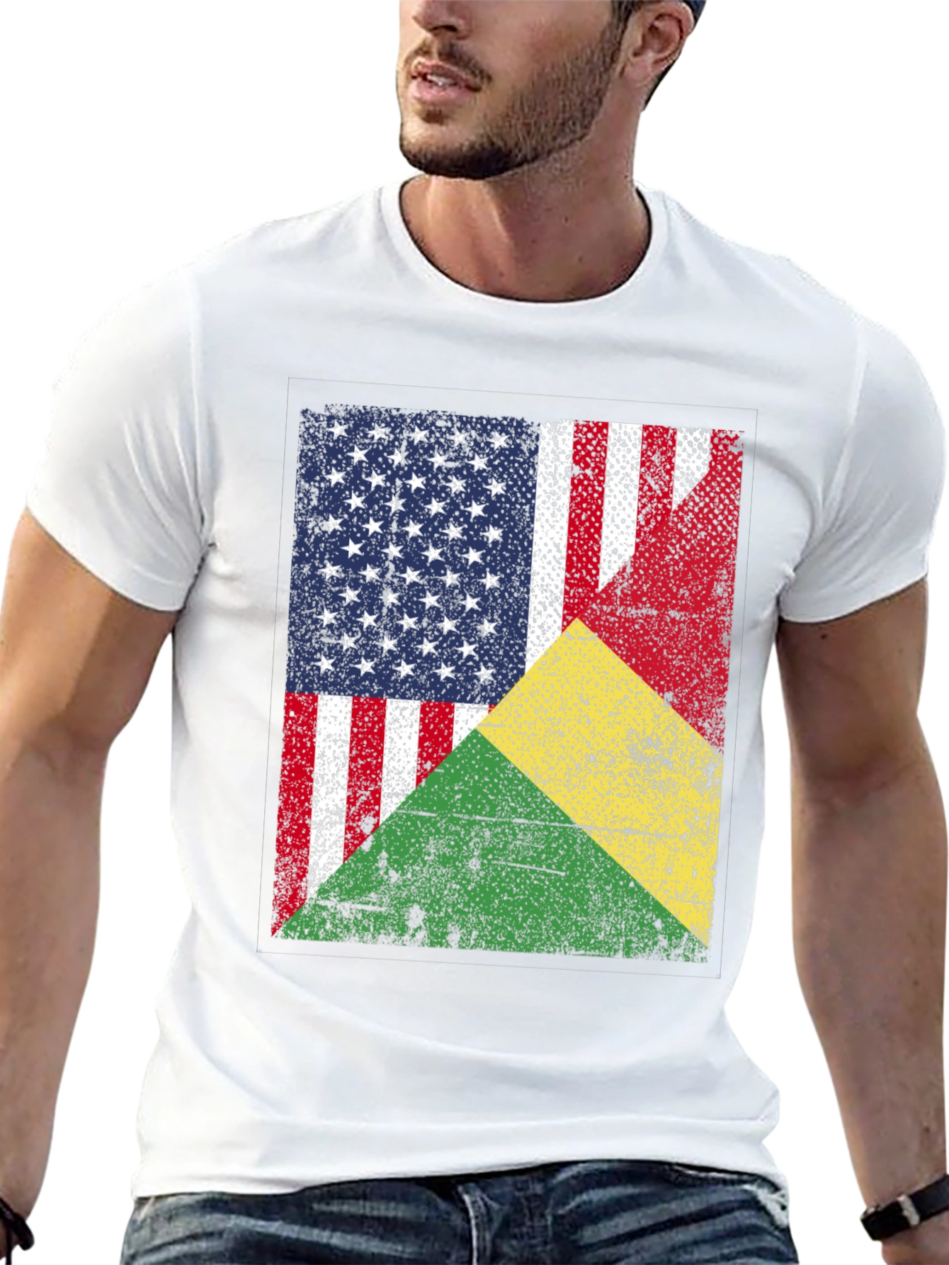 USA Benin Flag T-Shirt - Patriotic Pride