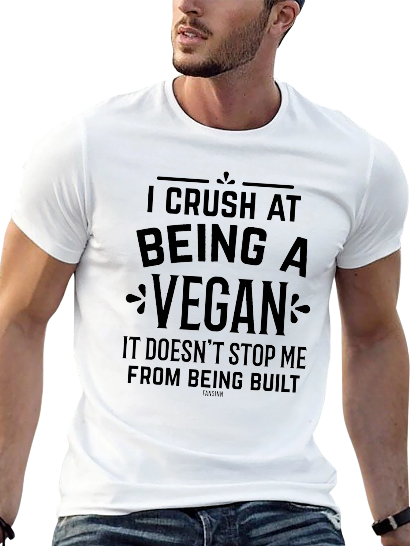 I Crush At Being A Vegan Graphic T-Shirt