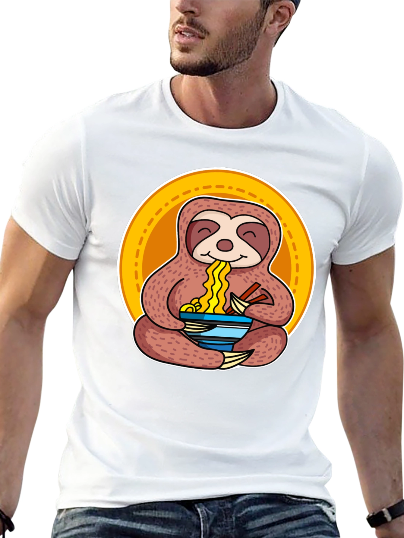 Sloth Ramen T-Shirt - Relaxed Fit