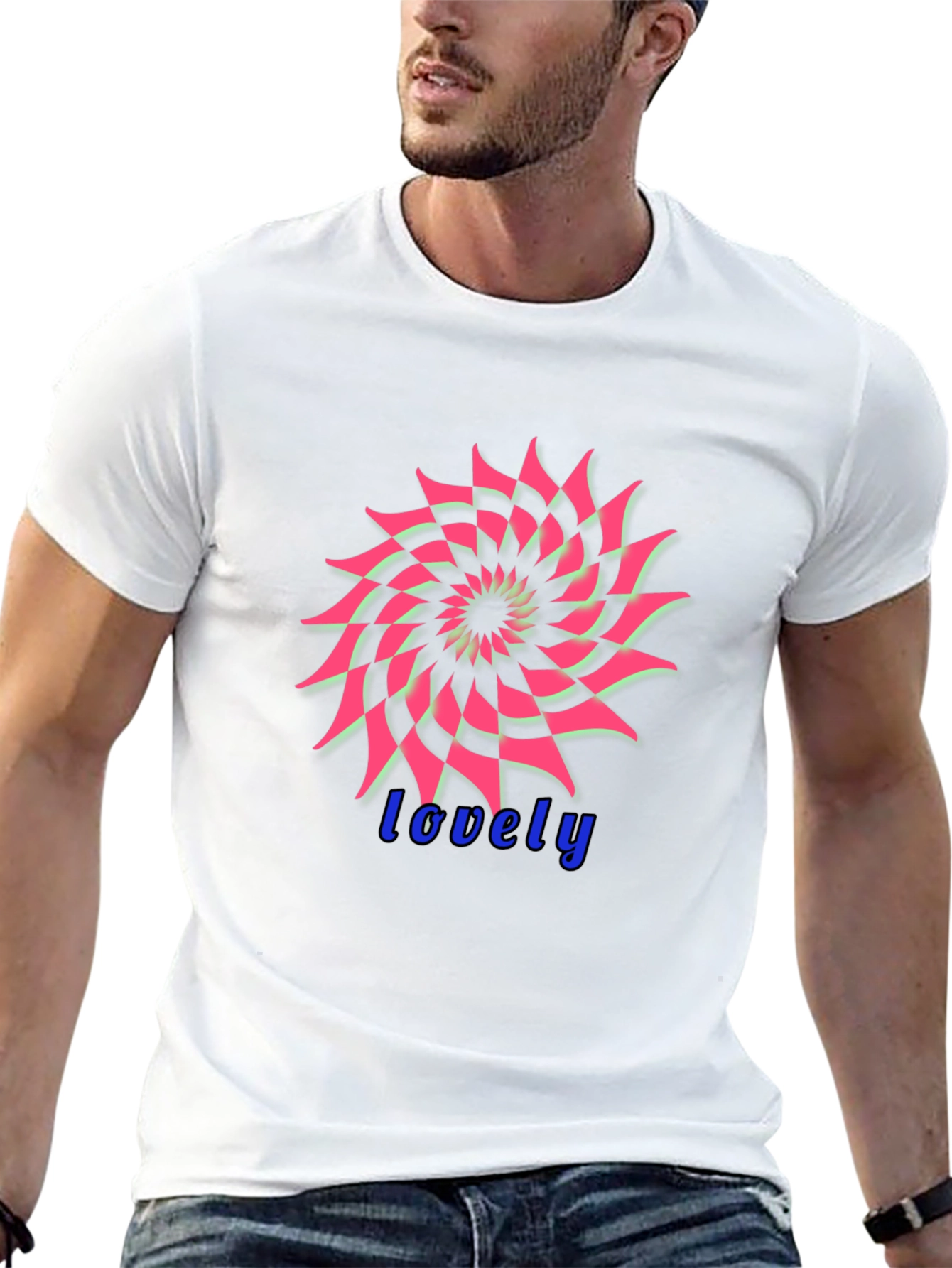 Geometric Pink Pattern T-Shirt