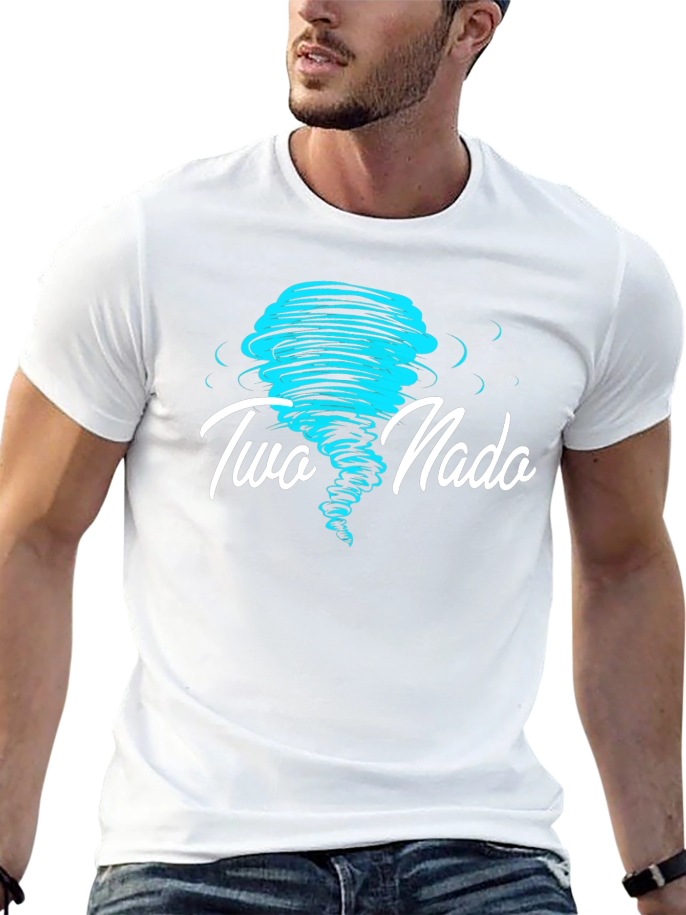Two Nada Tornado Graphic Black T-Shirt
