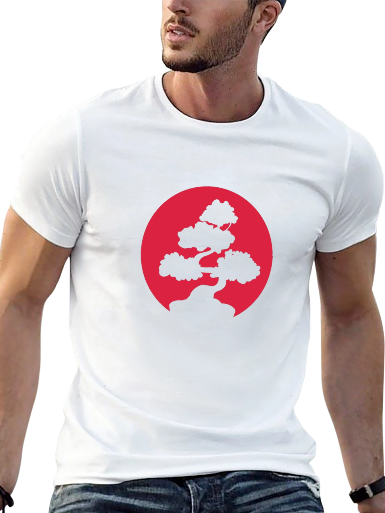 Bonsai Tree Graphic Black T-Shirt