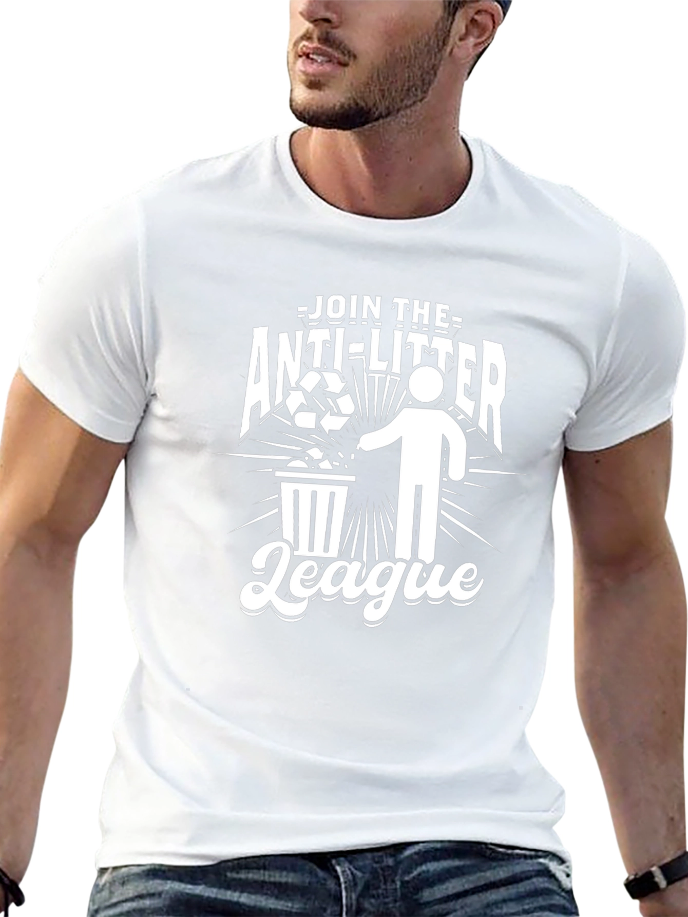 Anti-Litter League Graphic T-Shirt - Eco-Friendly Tee