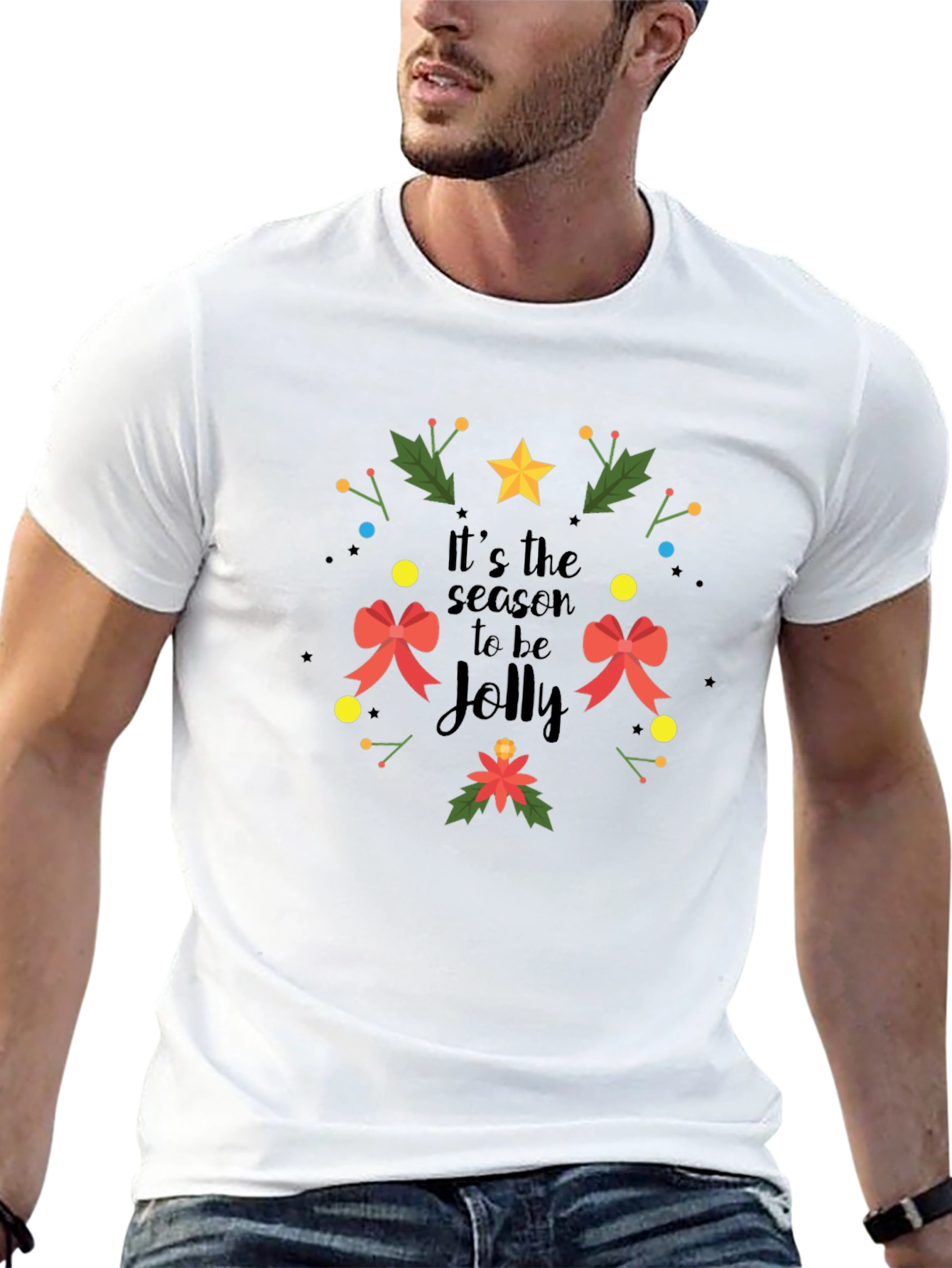 Festive Jolly Holiday Graphic Tee