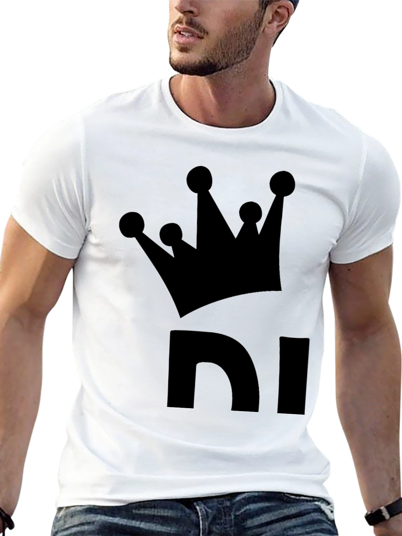 King NI Black T-Shirt - Crown Graphic Tee