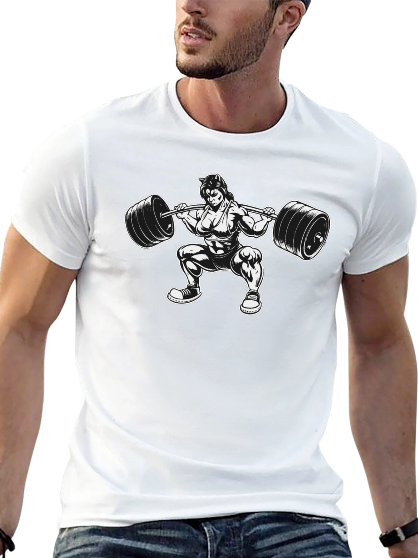 Weightlifting Woman Black T-Shirt
