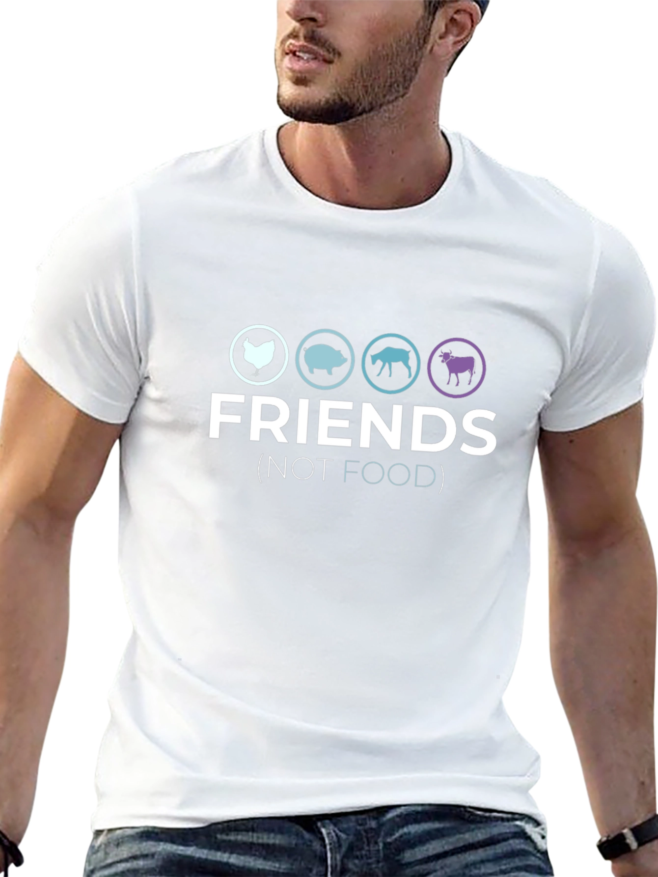 Friends Not Food Vegan T-Shirt