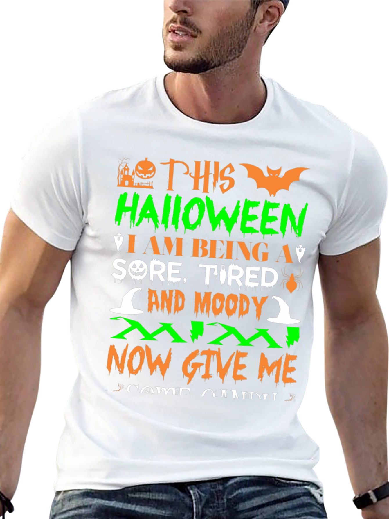 Halloween Sore Tired Moody T-Shirt