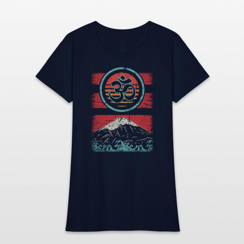 Om Ohm Symbol 80S Style Meditation Yoga