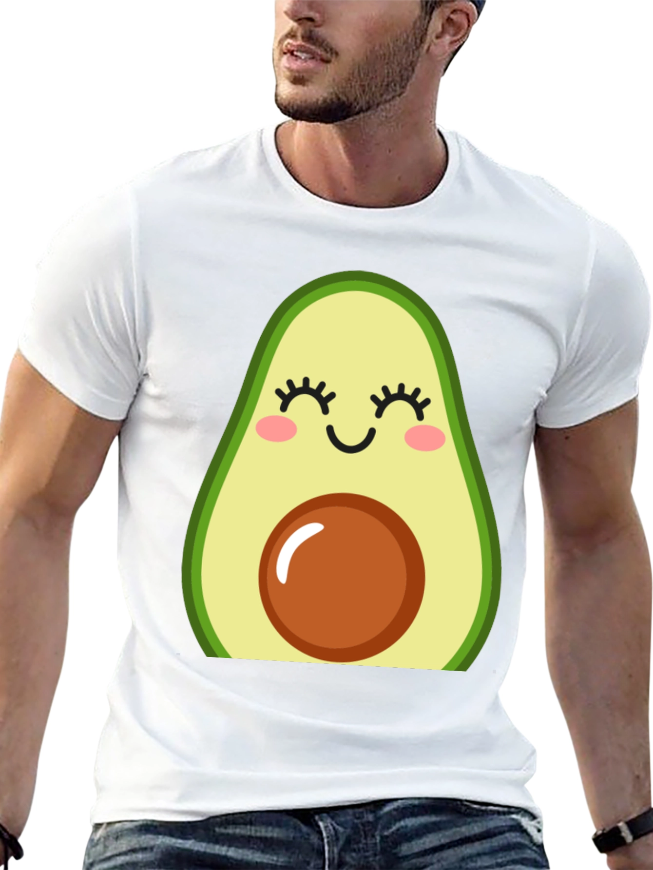 Cute Avocado Graphic T-Shirt