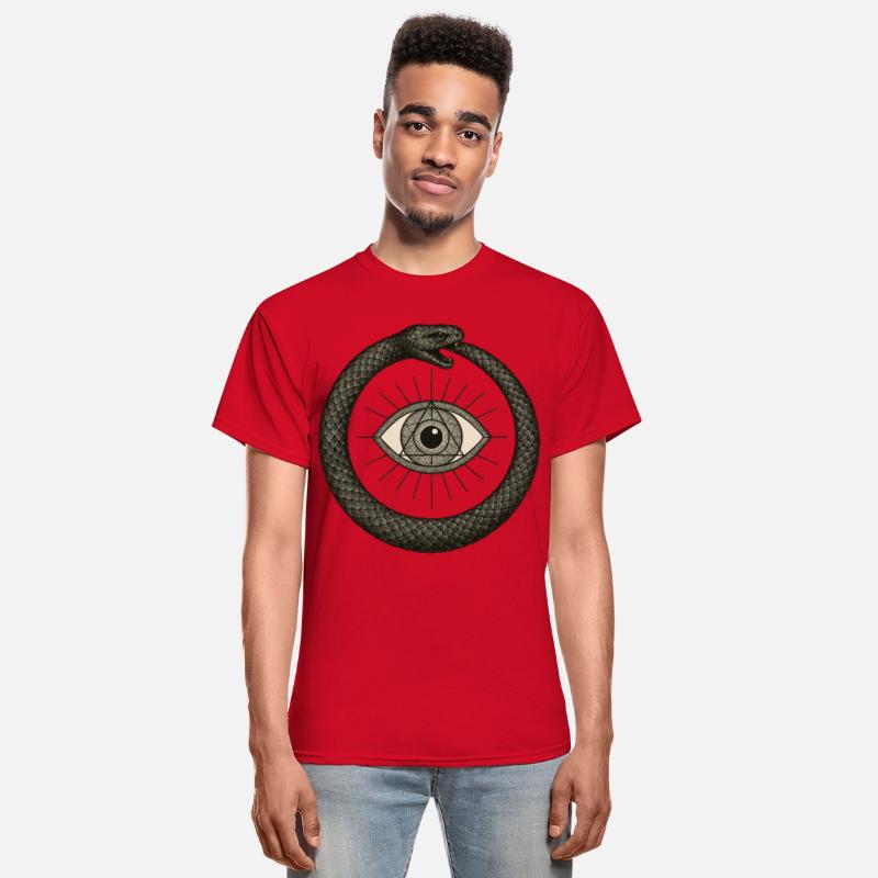 Ouroboros Around Third Eye Symbol