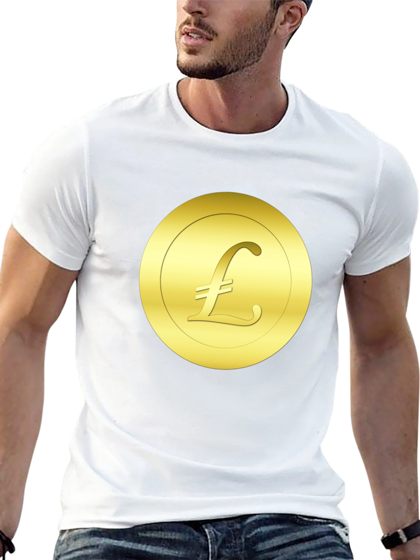 Gold Pound Symbol T-Shirt