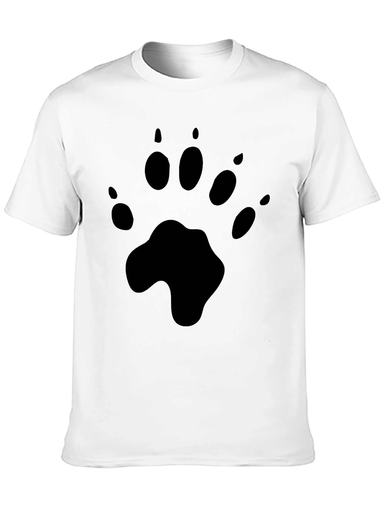 Black Paw Print Graphic Tee