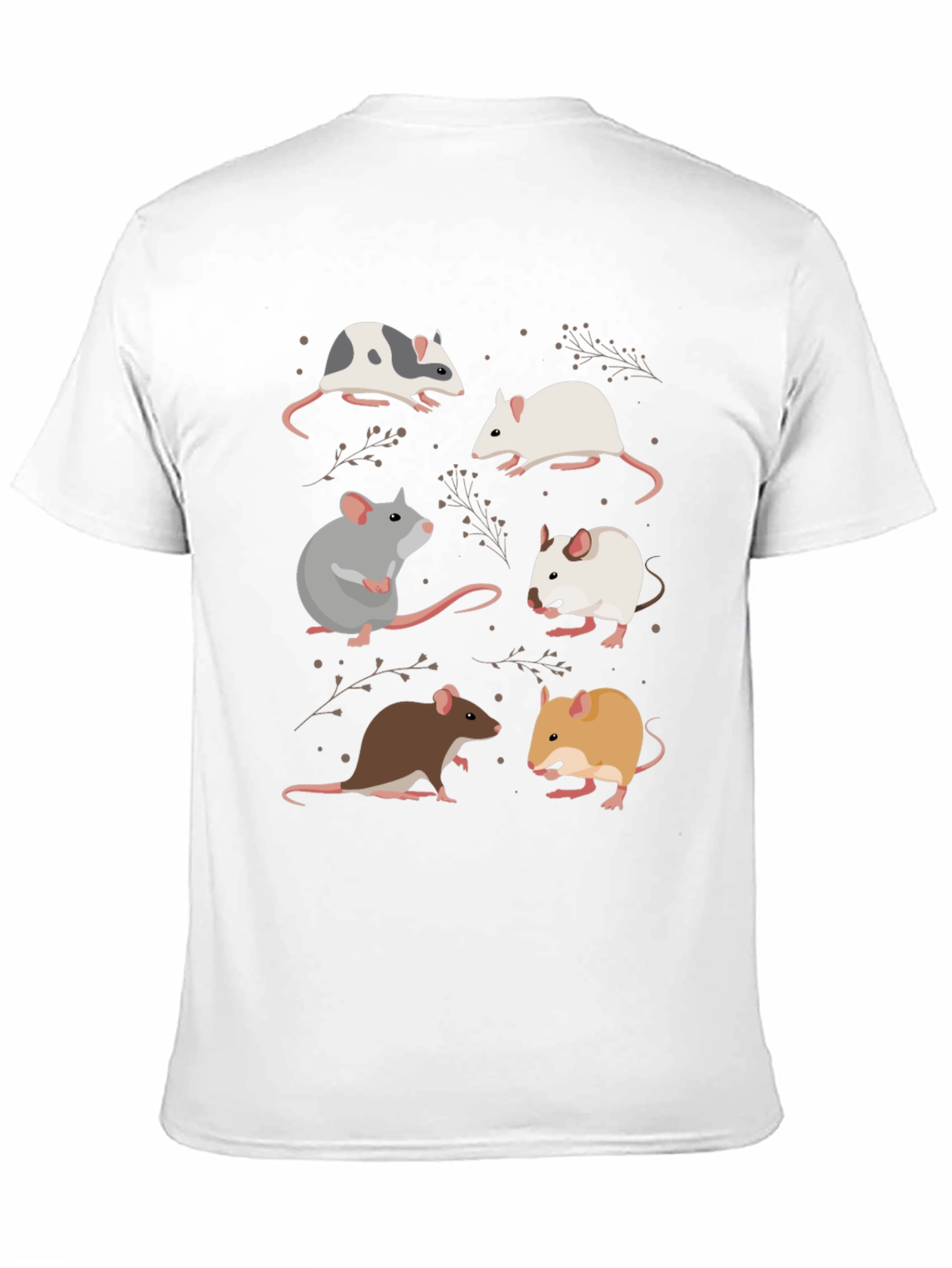 Cute Mouse Graphic Tee - Unisex Casual T-Shirt