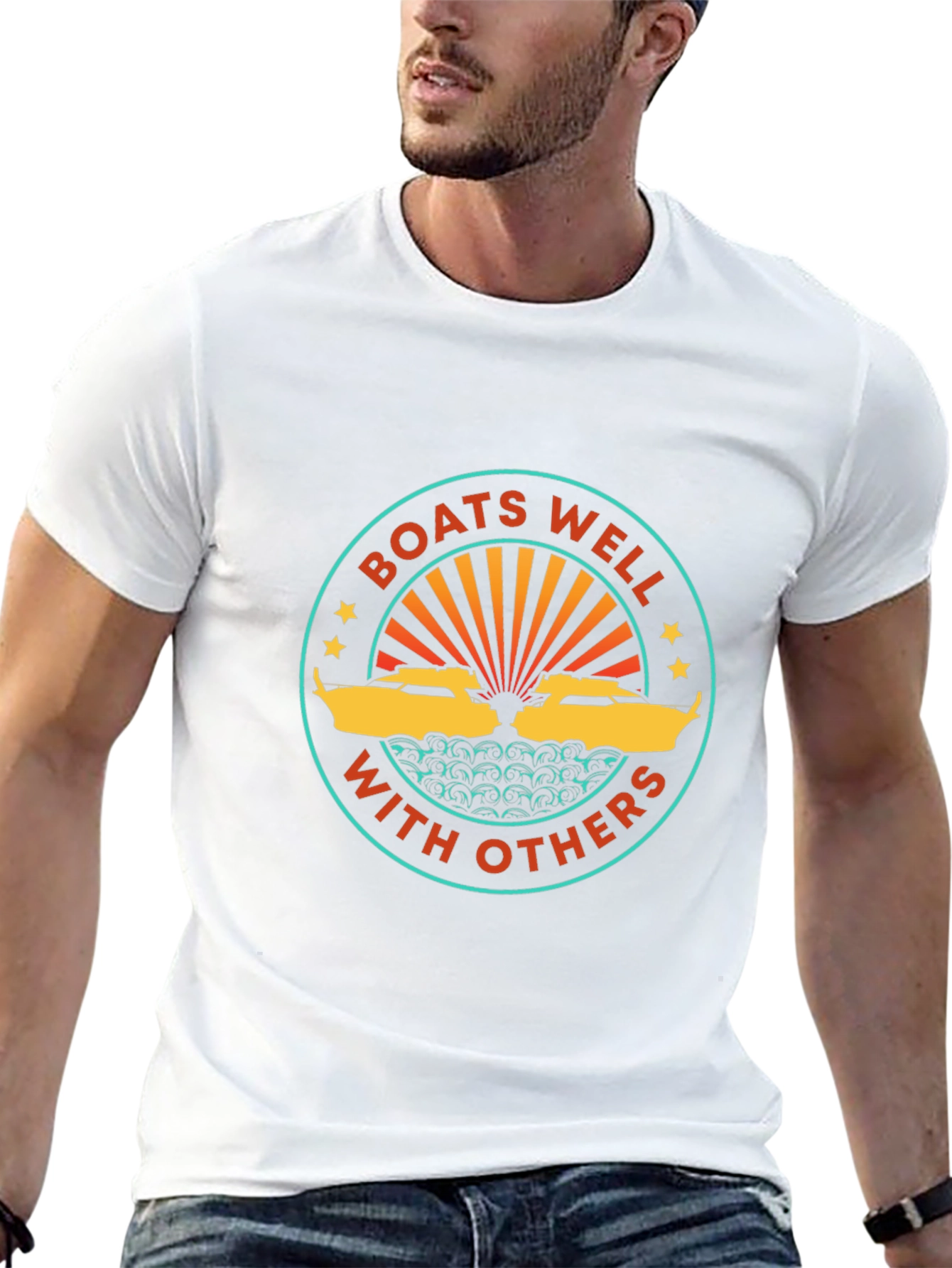 Boats Well With Others Graphic Tee