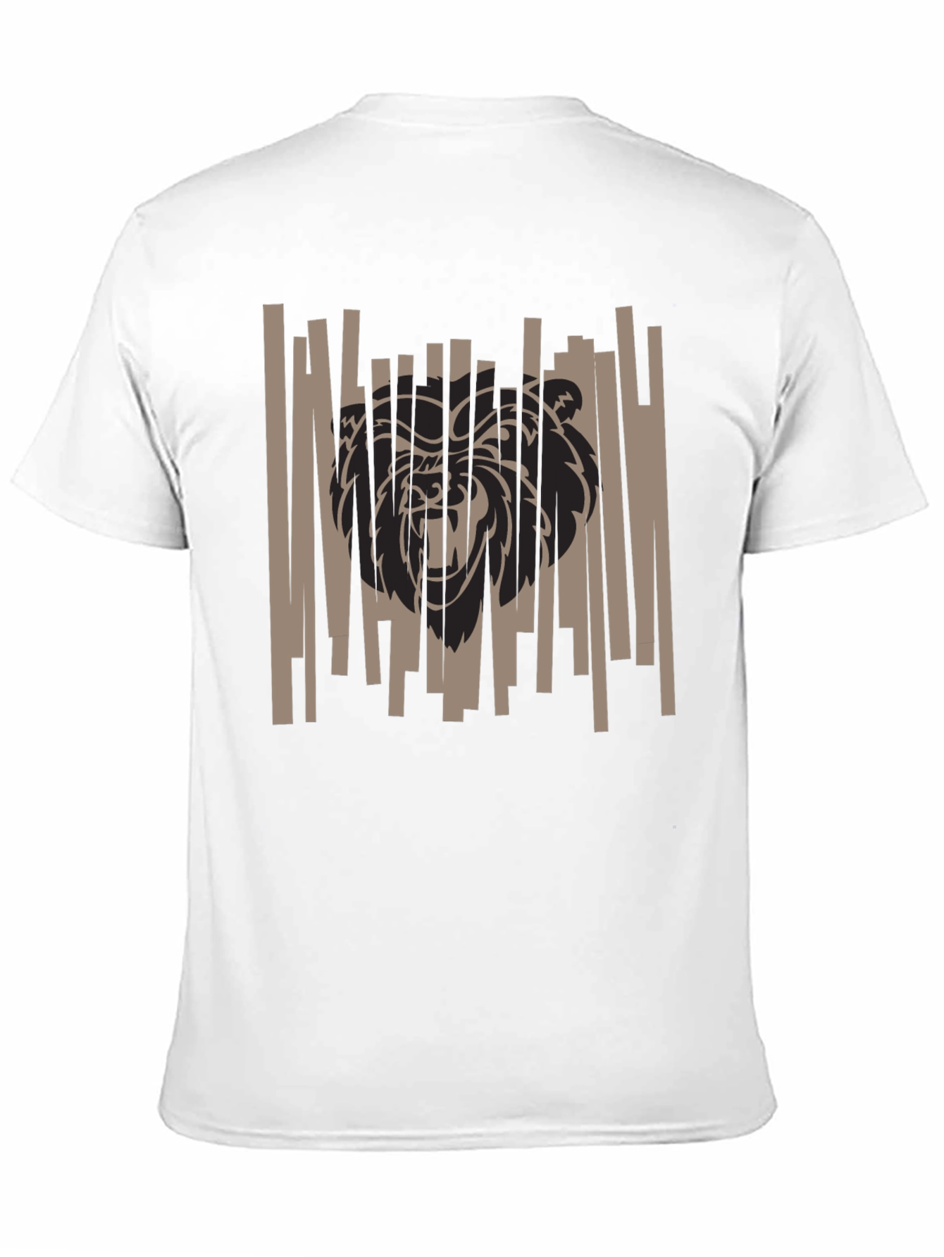 Bold Bear Graphic Tee - Black Cotton T-Shirt