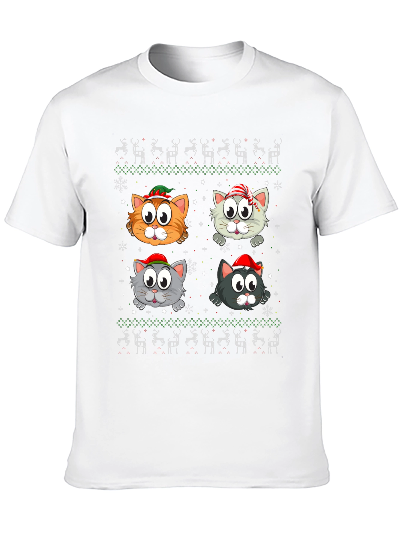 Festive Cat Christmas T-Shirt