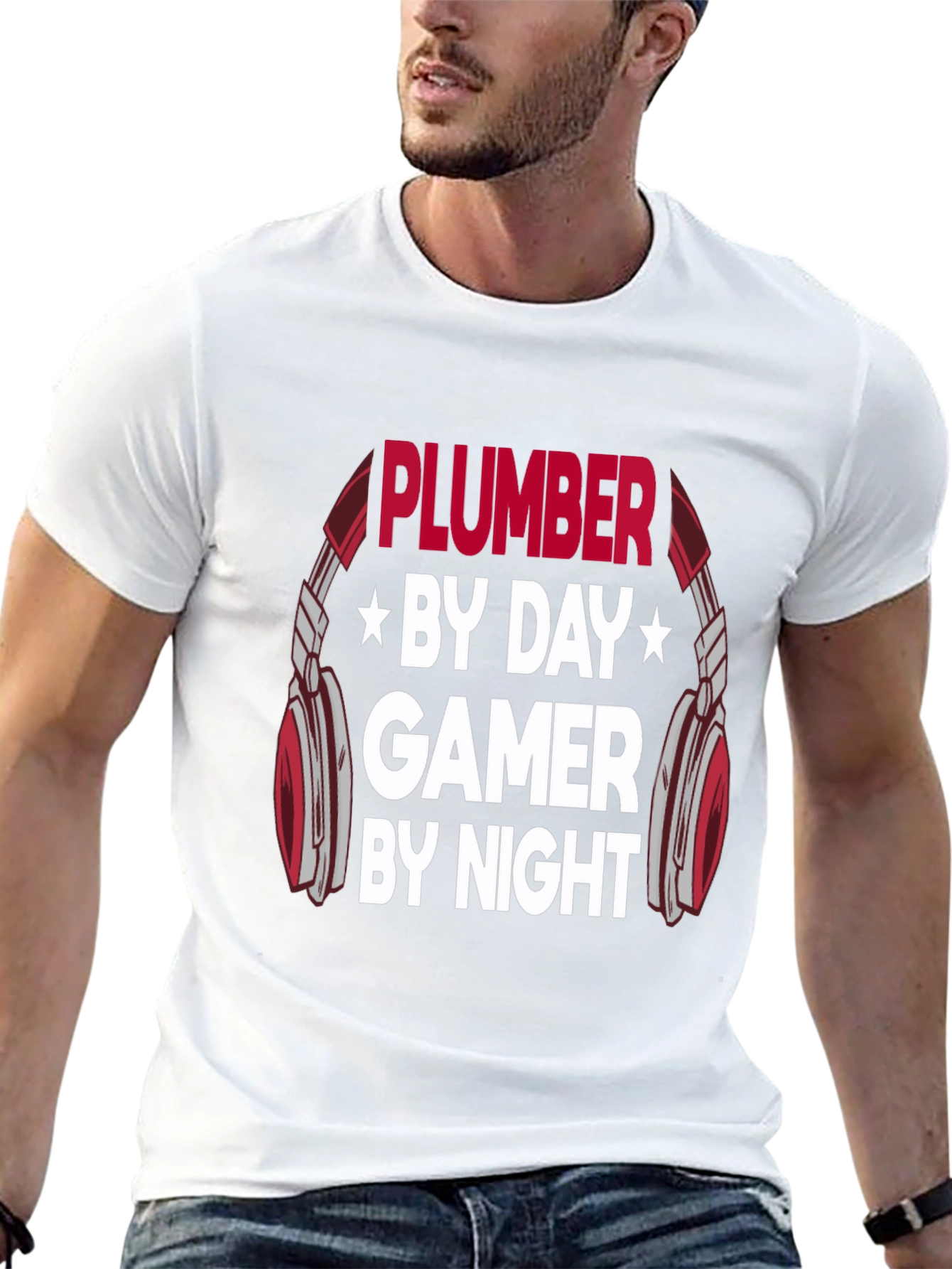 Plumber by Day Gamer by Night Graphic T-Shirt