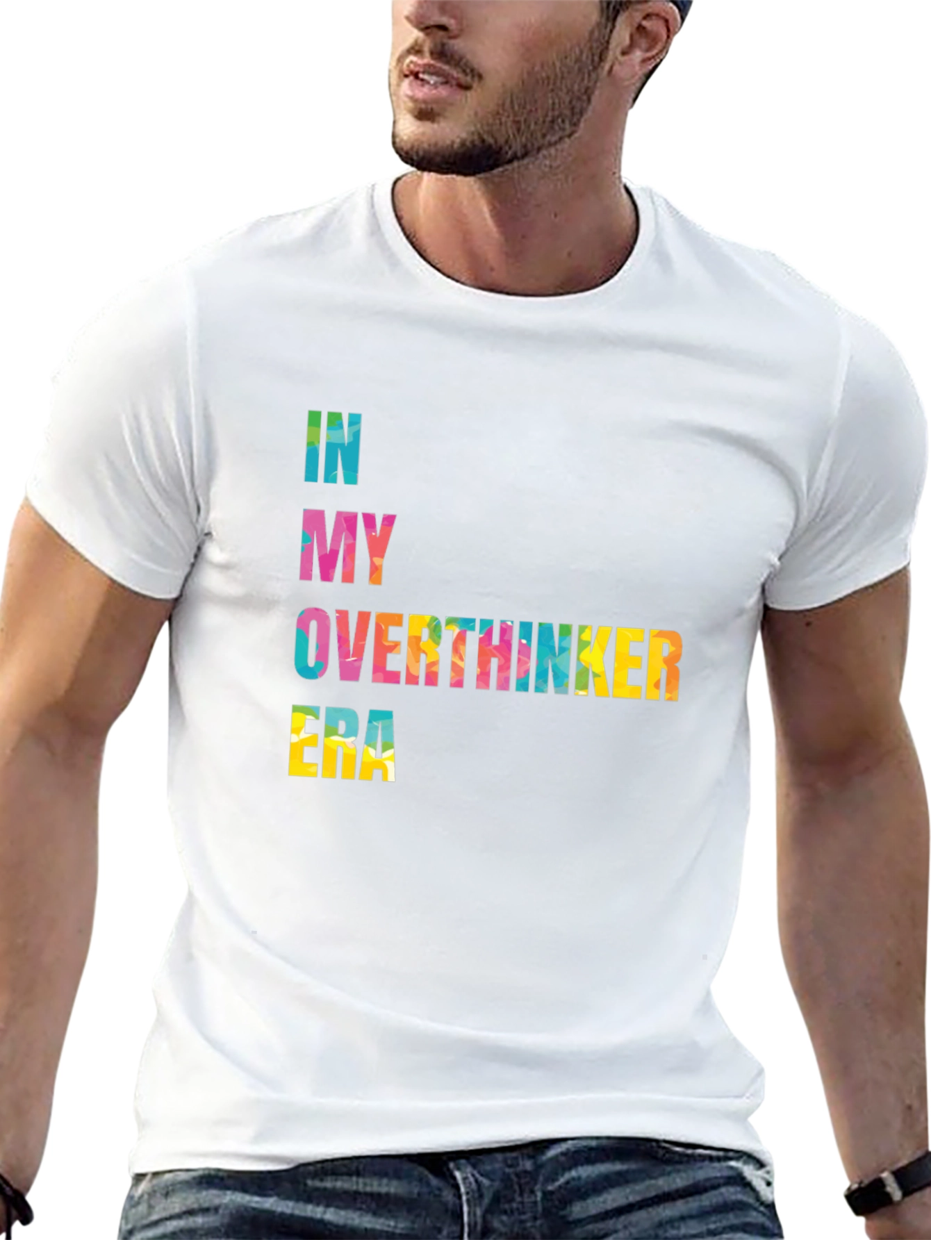 Overthinker Era Black T-Shirt