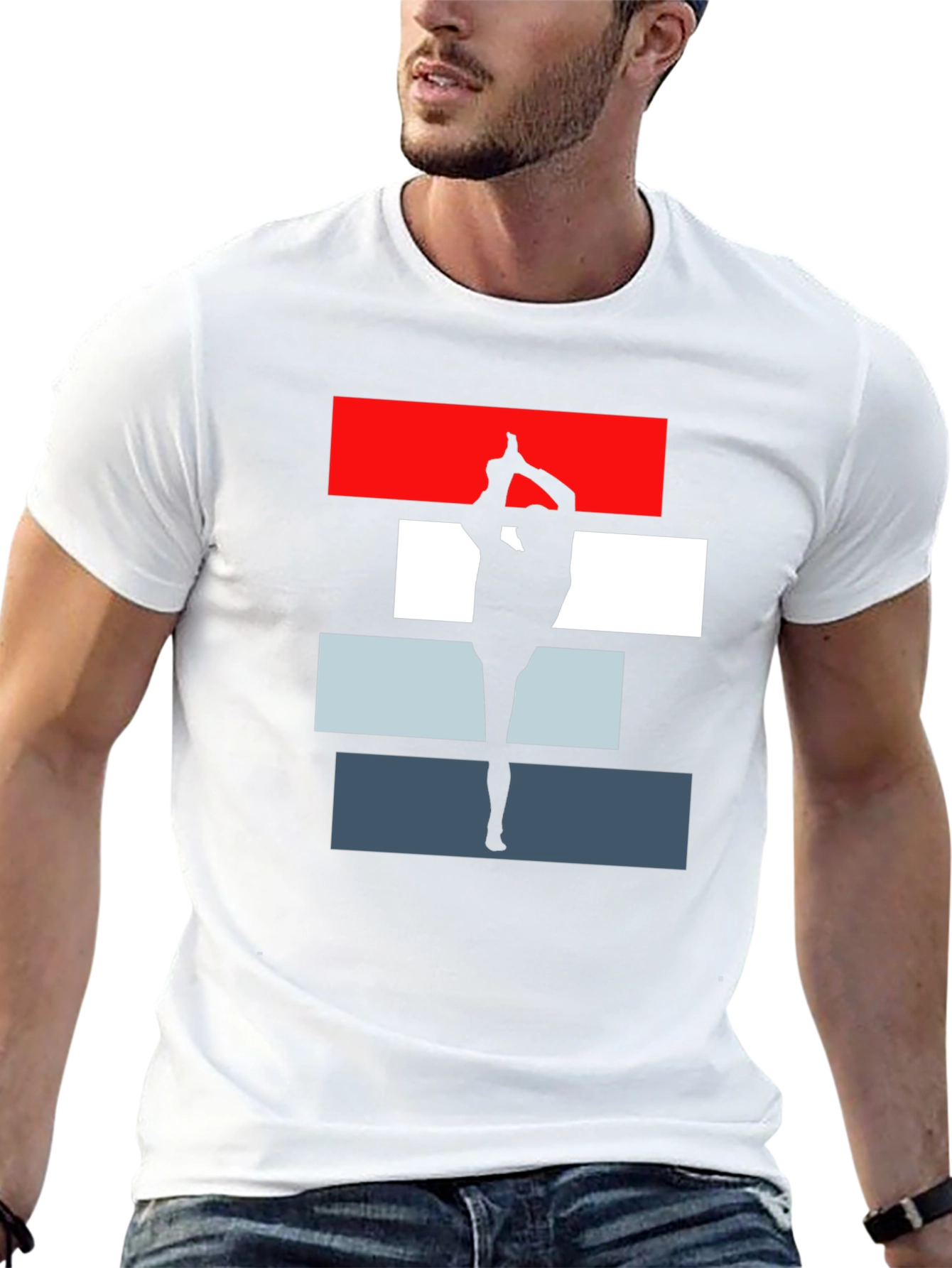 Yoga Silhouette Tee - Dancer Pose Graphic T-Shirt